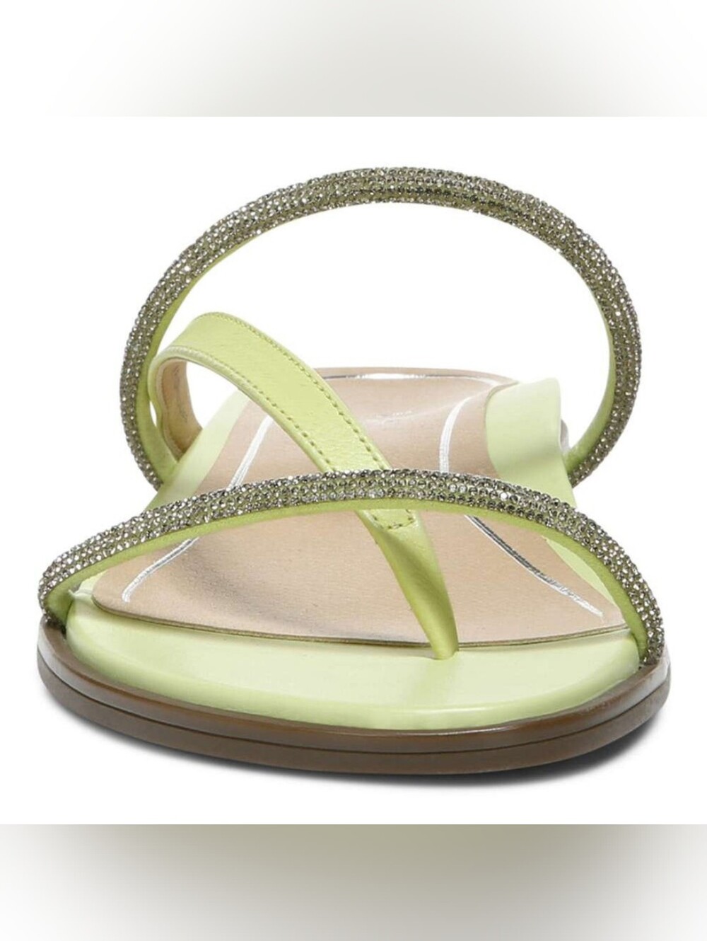 New Without Box VIONIC Prism leather sandals Pale Lime Sz 8 - Picture 2 of 8